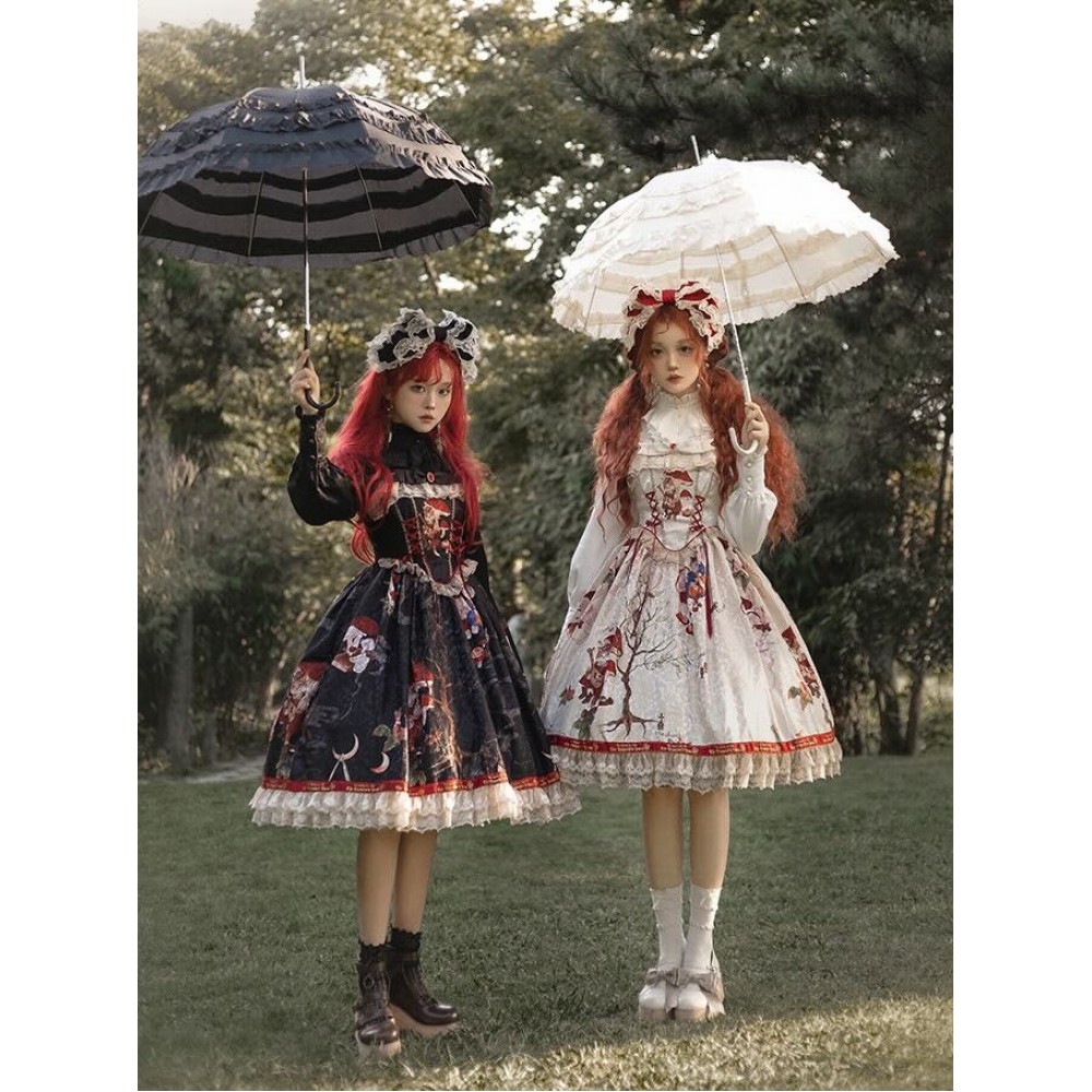 Cat Traveler Gothic / Classic Lolita Dress JSK By Lolitime (LT07)